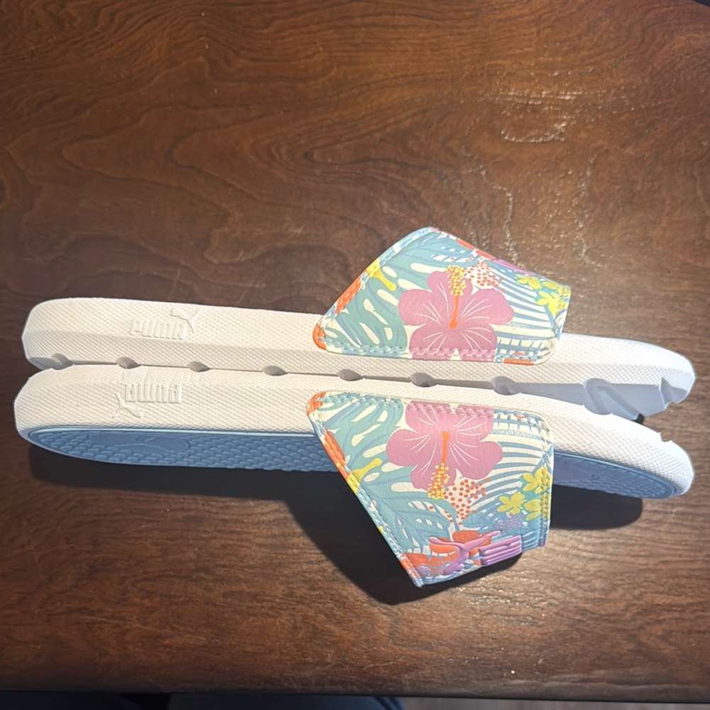 PUMA Cool Cat Tropical Punch Slides - Picture 2 of 8